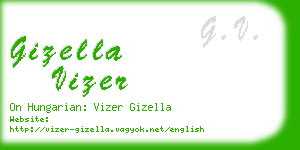 gizella vizer business card